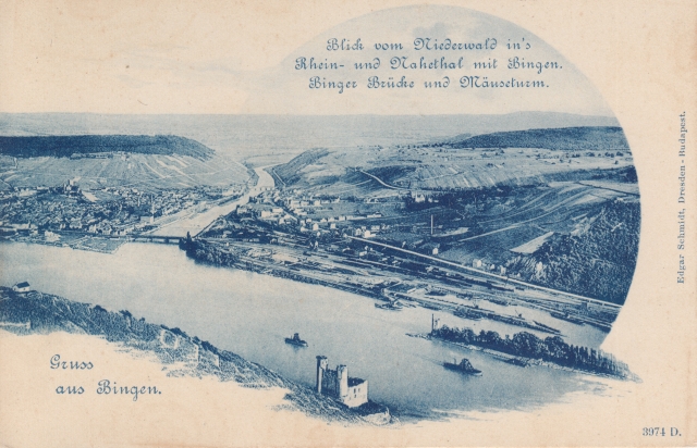 Bib Blick auf Litho um 1900