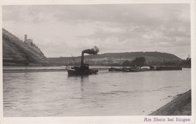 Bib Rhein Dampfer Maust 1938 sw Fotokarte Bib Rhein Dampfer Maust 1938 sw Fotokarte