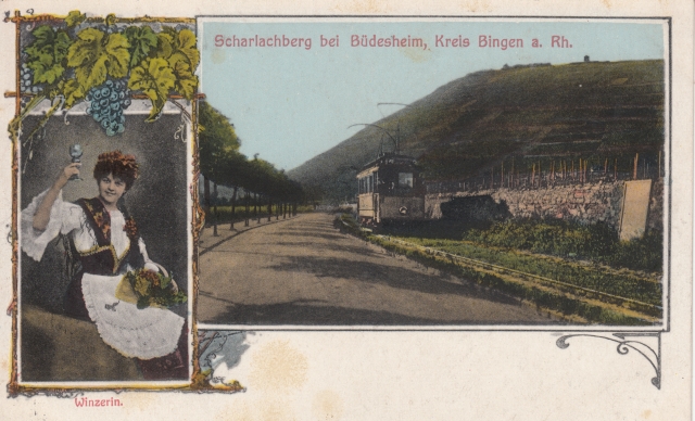 Bin Buedesheim Strassenbahn gel 1917