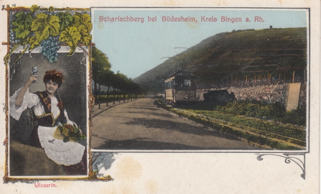 Bin Buedesheim Strassenbahn gel 1917 Bin Buedesheim Strassenbahn gel 1917