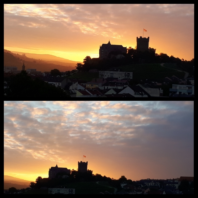 Burg Sonnenaufg Sommer 2018