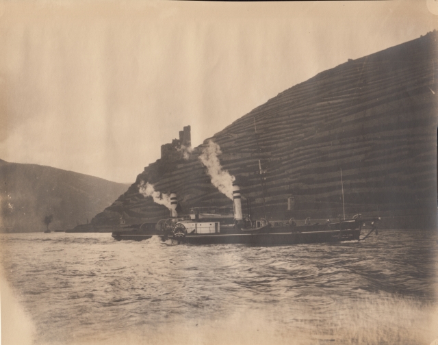 Ehrenfels Rhein Schleppdampfer Kannengiesser VI_ 1930 Ehrenfels Rhein Schleppdampfer Kannengiesser VI_ 1930
