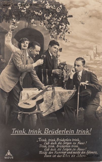 LiedkarteTrink Brderlein ge 1929