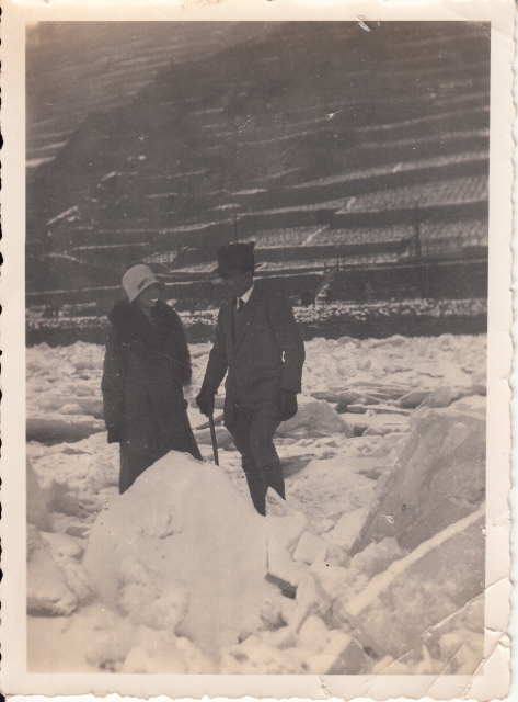 Maust Eisgang Paar 1929 Foto