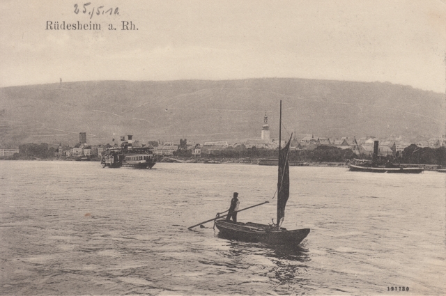 Rued Dampfer u Boot 1910 Rued Dampfer u Boot 1910