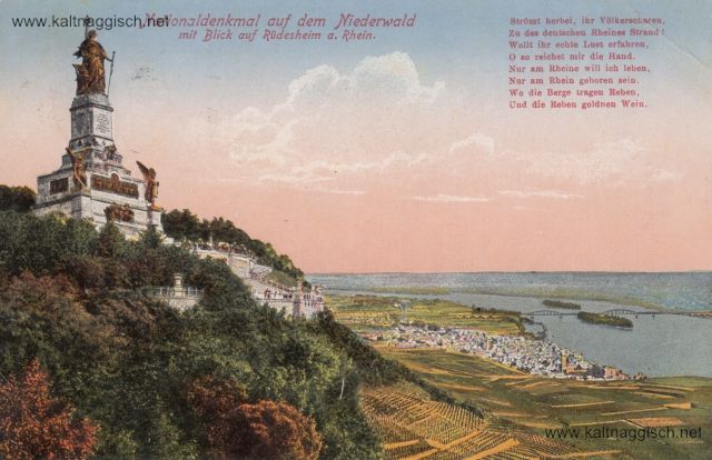 Rued Niederwald Blick Richtung Bruecke ca 1930 Rued Niederwald Blick Richtung Bruecke ca 1930
