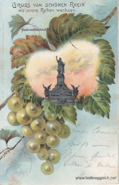 Ruedesh Germania in Blatt u Traube 1900 Ruedesh Germania in Blatt u Traube 1900