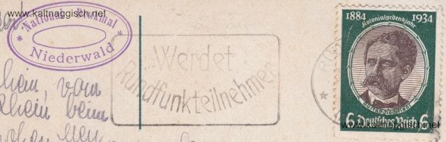 Stempel Karte Niederwald