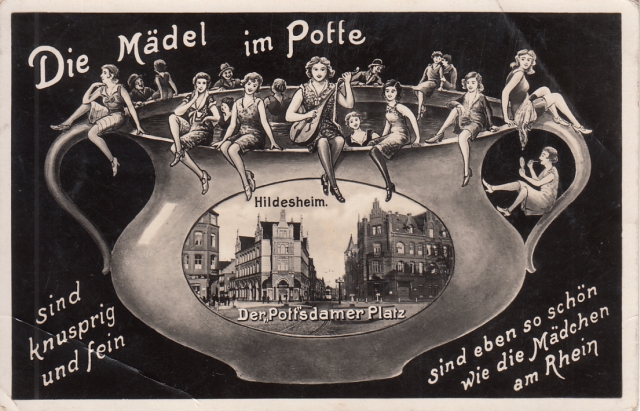 AK Hildesheim Maedels gel 1936