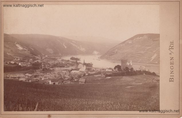 Bin Blick auf Bin und Bib Kabinetfoto 1890