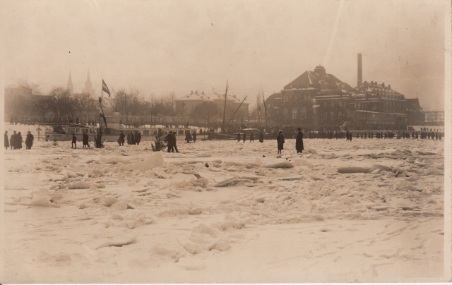 Bin Eiswinter Rhein Stadthalle 1929