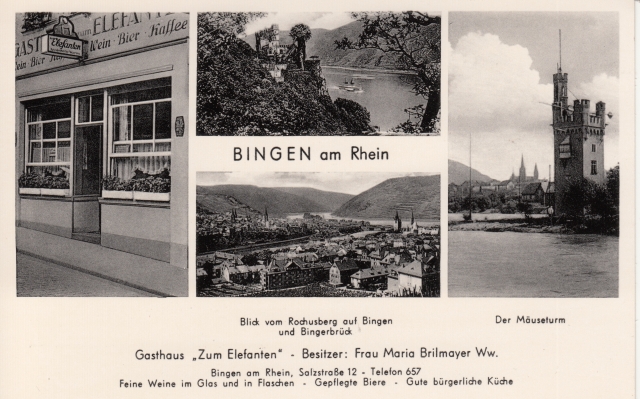 Bin Gasthaus z Elefanten Salzstr 50er