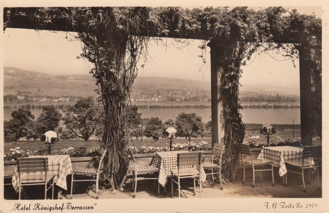 Bin Hotel Koenigshof Terassen gel 1952