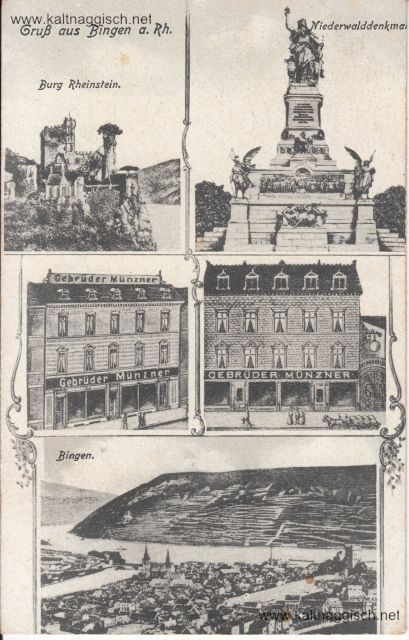 Bin Mehrfachkarte Gebr Muenzner 1918