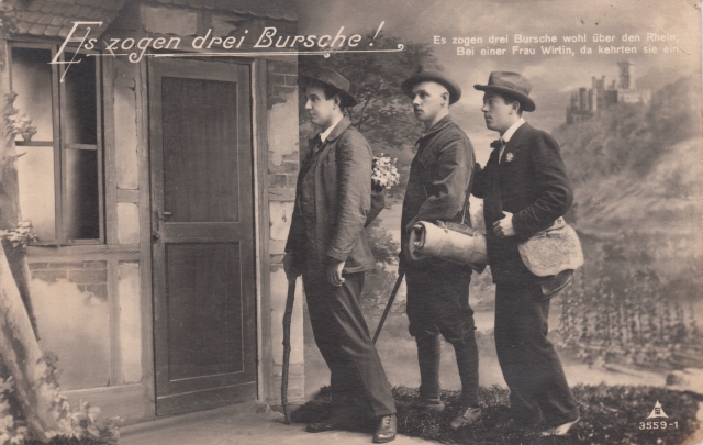Es zogen drei Burschen dritte Bilderfolge A
