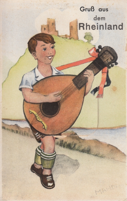 Leoprello Burg Junge spielt 1936