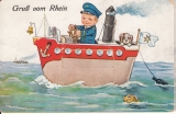 Leporello 1935  Dampfbootchen 1935 BUTTON