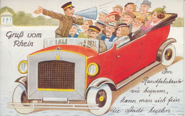 Leporello Rhein Rundfahrt ca 60er