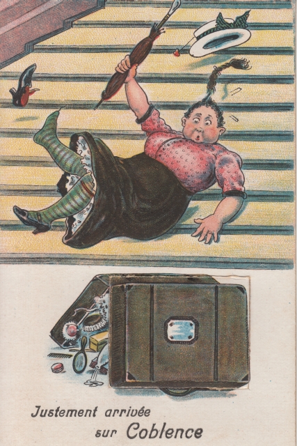 Leporello justement arrivee sur Coblence ca 1900