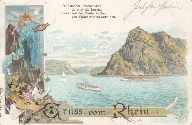 Loreley Jugendstil gel 1897