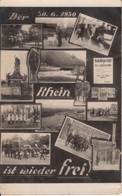 Militaria Der Rhein ist wieder frei 1930