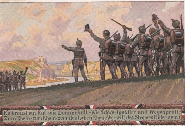Militaria Liedkarte Paul Hey 20er Jahre