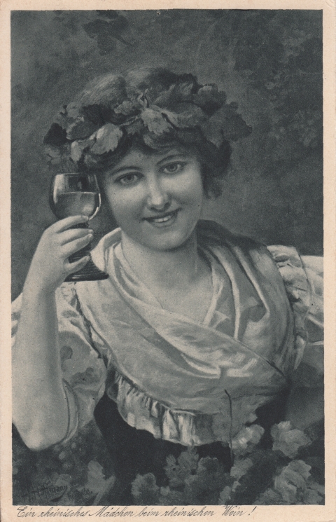 Rheingruesse rhein Maedchen b Wein 1931