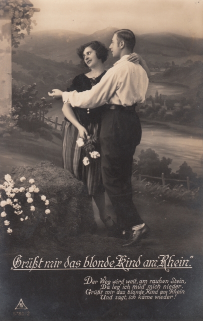 Rheinkitsch Gruess mir das blonde Kind v Rh gel 1929