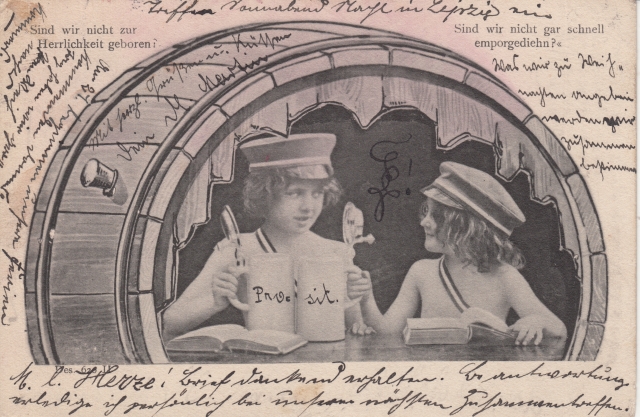 Technikum Kinder in Fass 1905 Technikum Kinder in Fass 1905