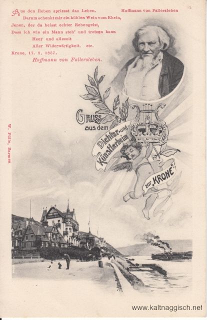 Umgebung v Bin Assmannshausen Hotel Krone um 1920