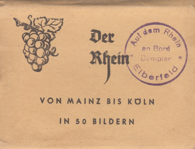 WerbungLeporello Rhein Dampfer Elberfeld