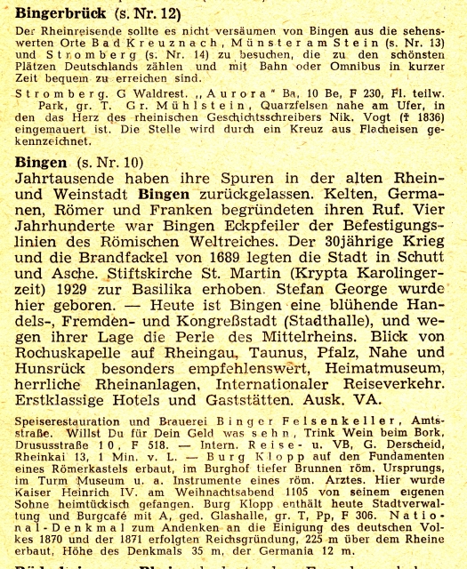 Werbung CONRADS REISEFUEHRER Inhalt